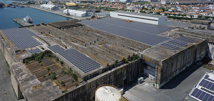 La Rochelle : 2,1 MWc de solaire en toiture pour la base de sous-marins