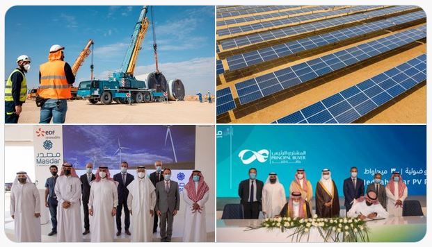 Le consortium Masdar, EDF Renouvelables et Nesma lance la construction d’une centrale solaire de 300 MW en Arabie Saoudite