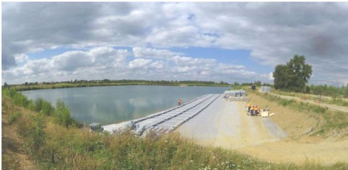Urbasolar a lancé les travaux de la première centrale solaire flottante de Haute Garonne