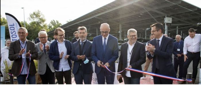 Photosol inaugure à Montluçon l’une des plus grandes ombrières photovoltaïques de France