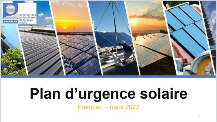 Enerplan demande un plan d’urgence solaire