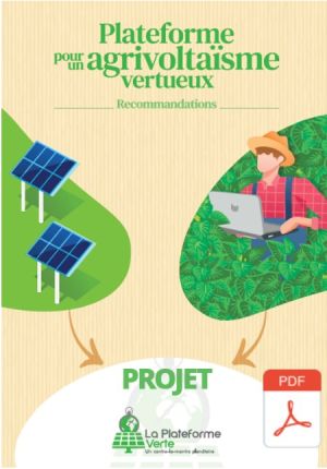 Agrivoltaïsme : la Plateforme Verte présente 15 recommandations