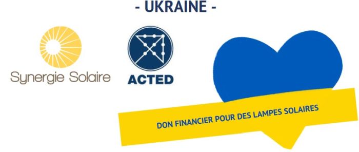 Synergie Solaire mène une opération pour l’Ukraine avec l’ONG Acted