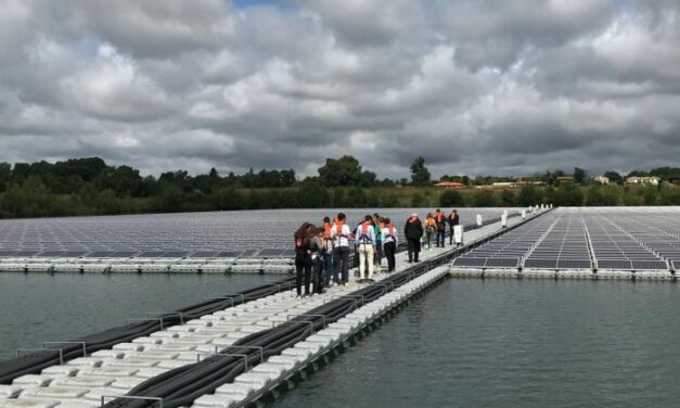 Inauguration à Peyssies de la première centrale photovoltaïque flottante en service d’Occitanie