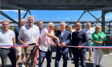 Inauguration des ombrières de parking photovoltaïques de Gruissan