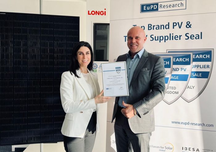 LONGi reçoit la distinction de « Top Brand » européenne de la part d’EUPD