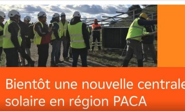EDF Renouvelables lance la pose des premiers panneaux de la centrale photovoltaïque de Salon-de-Provence
