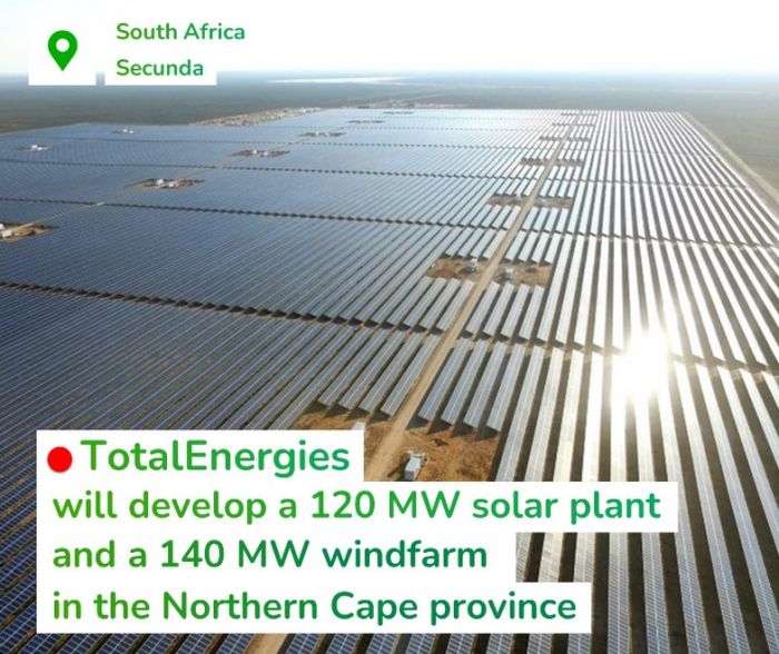 Afrique du Sud : TotalEnergies signe des contrats d’achat d’électricité renouvelable avec Sasol et Air Liquide