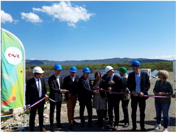 CNR et Energie Rhône Vallée inaugurent le parc photovoltaïque de Lavilledieu en Ardèche