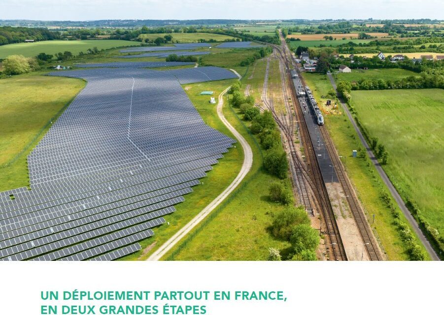 La SNCF ambitionne d’installer 1000 MWc de capacités photovoltaïques d’ici 2030