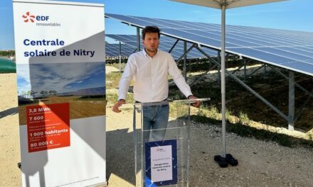 EDF Renouvelables inaugure la centrale solaire de Nitry