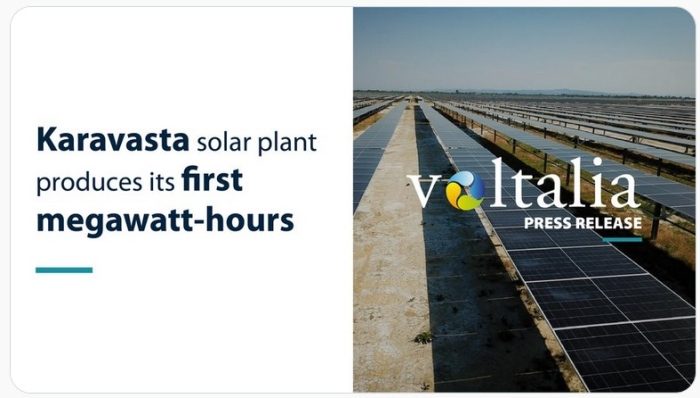 La centrale solaire de Voltalia en Albanie produit ses premiers mégawattheures