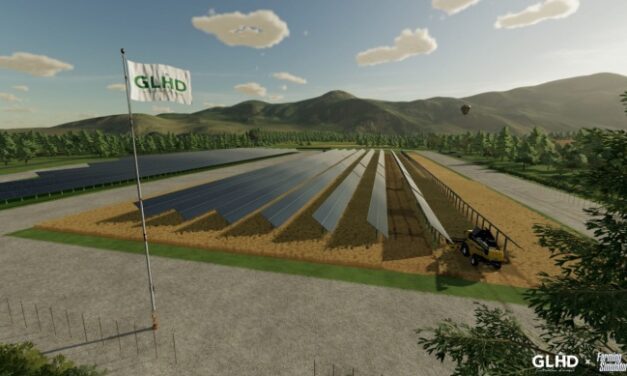 Le modèle agrivoltaïque GLHD arrive dans Farming Simulator