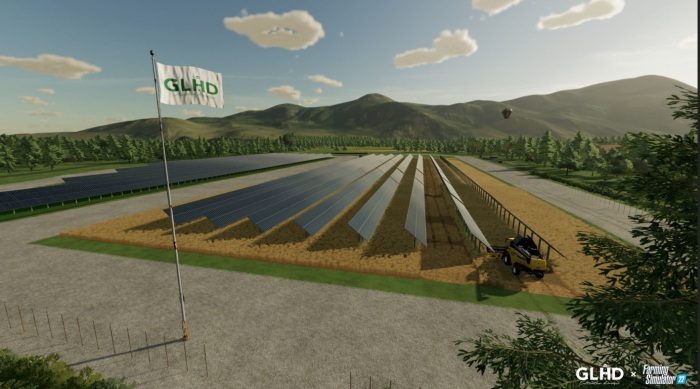 Le modèle agrivoltaïque GLHD arrive dans Farming Simulator