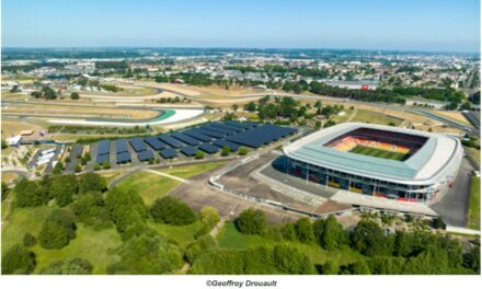 Le Mans et EDF ENR inaugurent la mise en service des ombrières photovoltaïques du stade Marie Marvingt