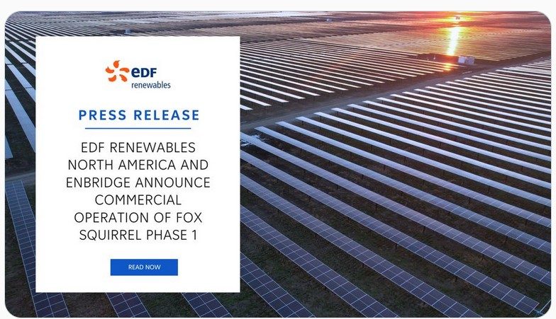 EDF Renewables annonce la mise en service du plus grand complexe solaire de l’Ohio
