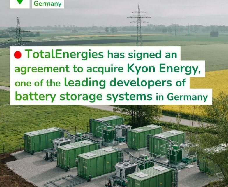 TotalEnergies acquiert un développeur allemand de projets de stockage par batteries