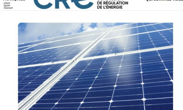 La CRE reporte la publication des nouveaux tarifs et primes des installations PV de moins de 500 kW
