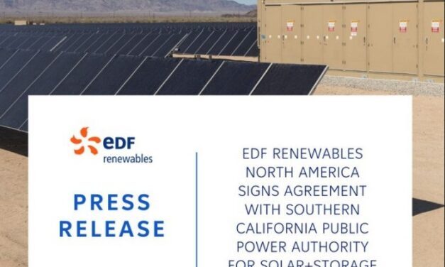 EDF Renewables signe un PPA de 20 ans pour un projet d’énergie solaire+stockage aux Etats-Unis