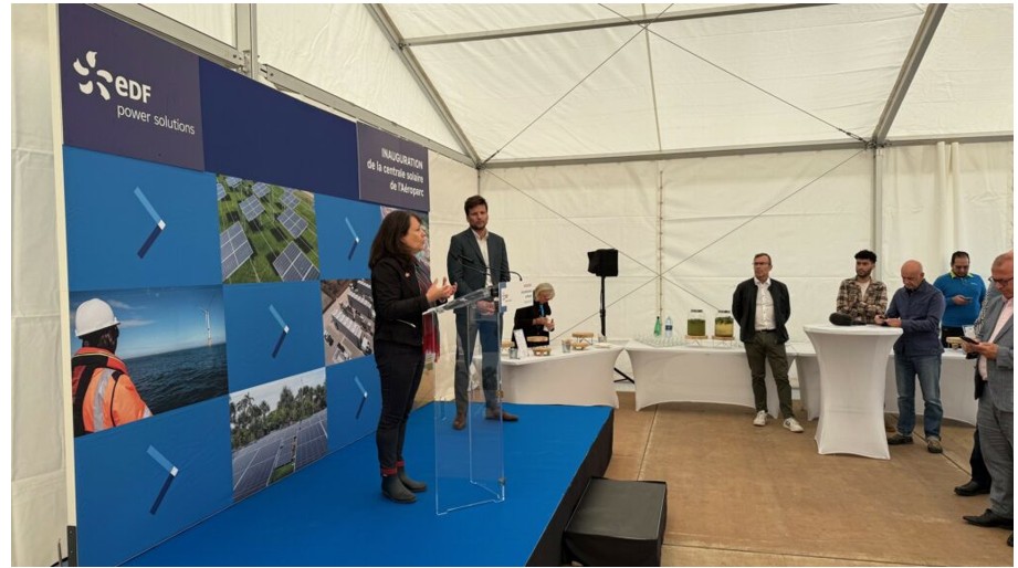 EDF power solutions inaugure la plus grande centrale solaire du Territoire de Belfort