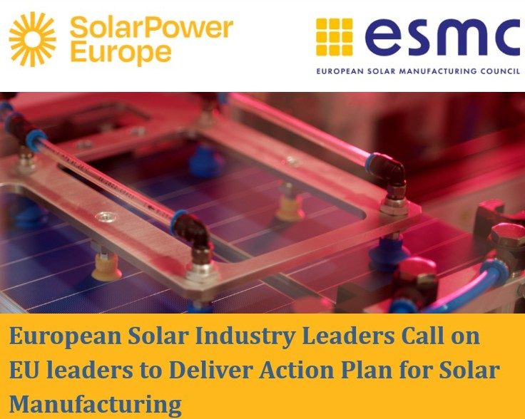 SolarPower Europe et l’ESMC appellent à un renforcement urgent du Net Zero Industry Act