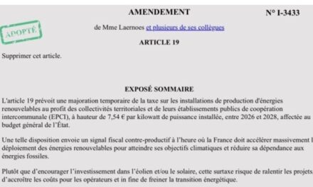 Le doublement de l’IFER pour les centrales PV mises en service avant 2021 a été rejeté