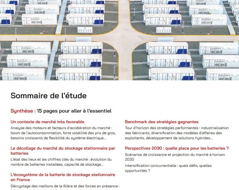Stockage d&rsquo;électricité : les capacités installées devraient progresser de près de 40% par an d’ici 2030