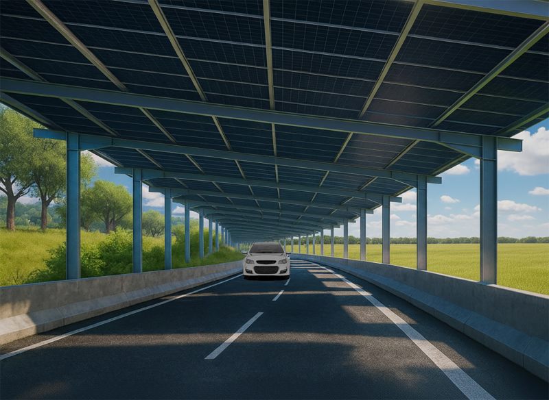 Le groupe Solstyce solarise la route de Lubersac