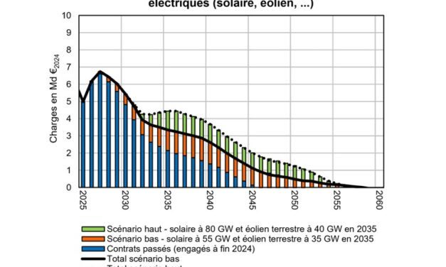 Le soutien aux EnR électriques devrait descendre à entre 3,3 et 4,4 milliards d’euros en 2035