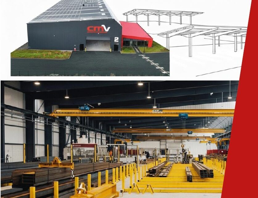 CMV investit 5 M€ en Vendée pour automatiser la fabrication de charpentes métalliques pour ombrières PV