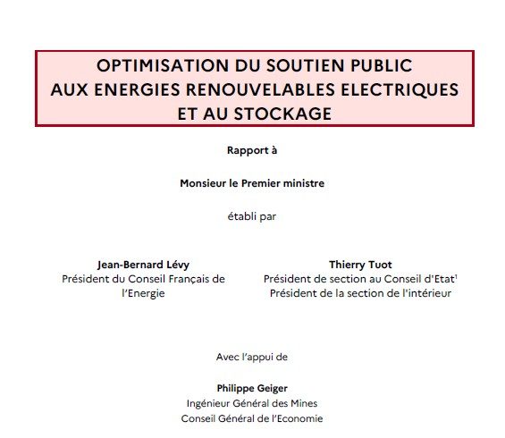 Remise du rapport Lévy-Tuot : « réduire le coût du soutien public tout en garantissant une électricité abondante et compétitive »