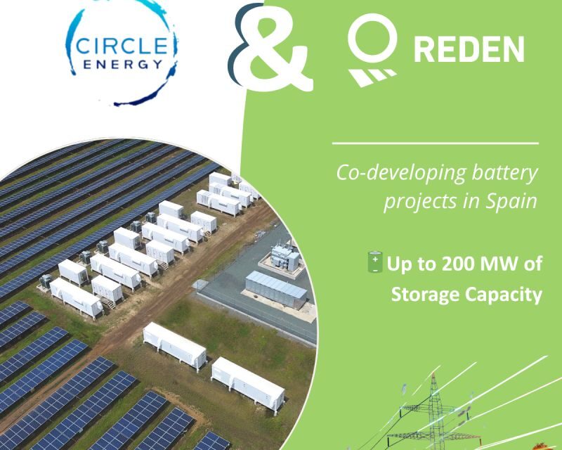 Reden et Circle Energy signent un accord de co-développement BESS en Espagne