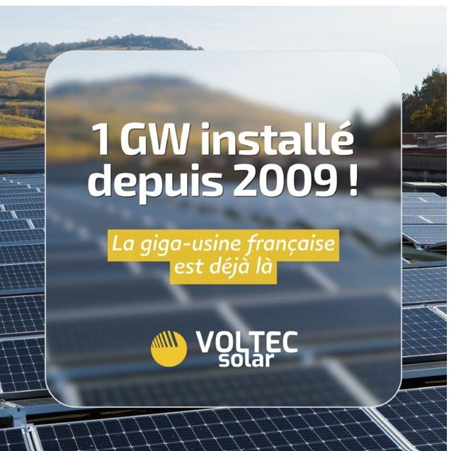Voltec Solar a livré pour 1 GW de panneaux depuis 2009