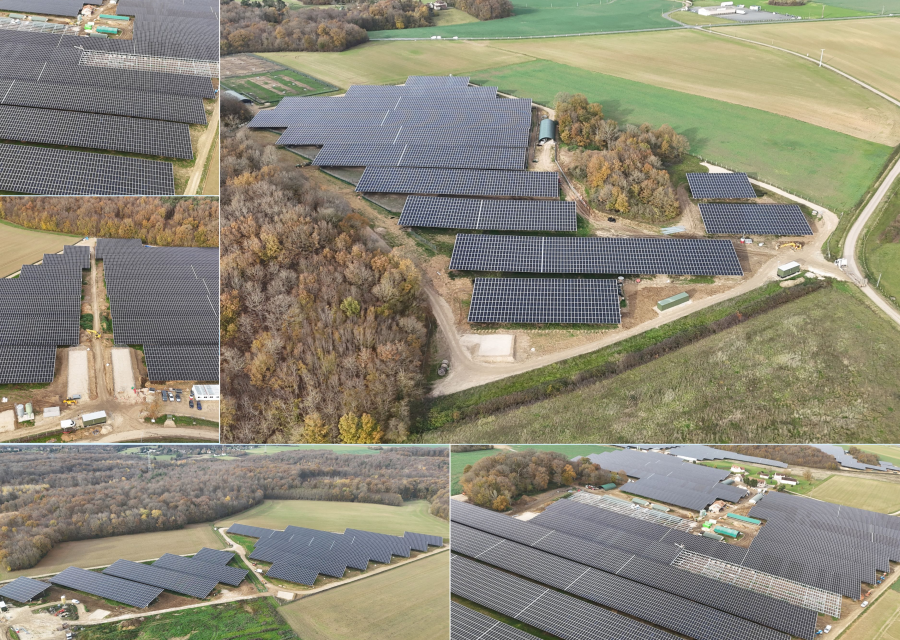 Unite met en service sa plus grande volière solaire à La Selle-en-Hermoy (Loiret)