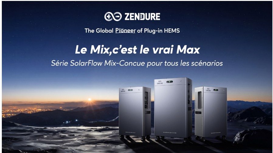 Zendure lance une gamme de batteries domestiques intelligentes et adaptables