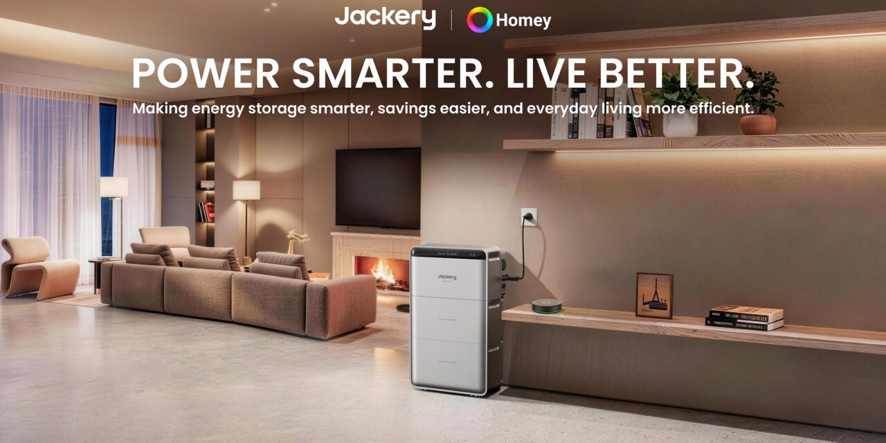 Jackery et Homey allient batterie domestique et pilotage énergétique en temps réel