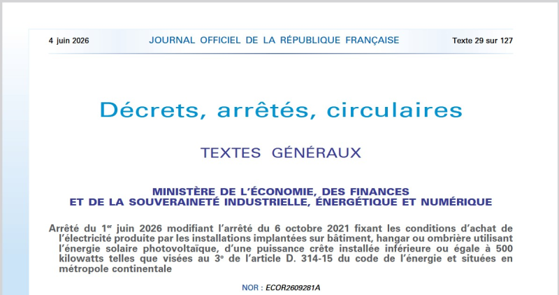 Réforme du S21 : le nouvel arrêté confirme le basculement vers l’autoconsommation