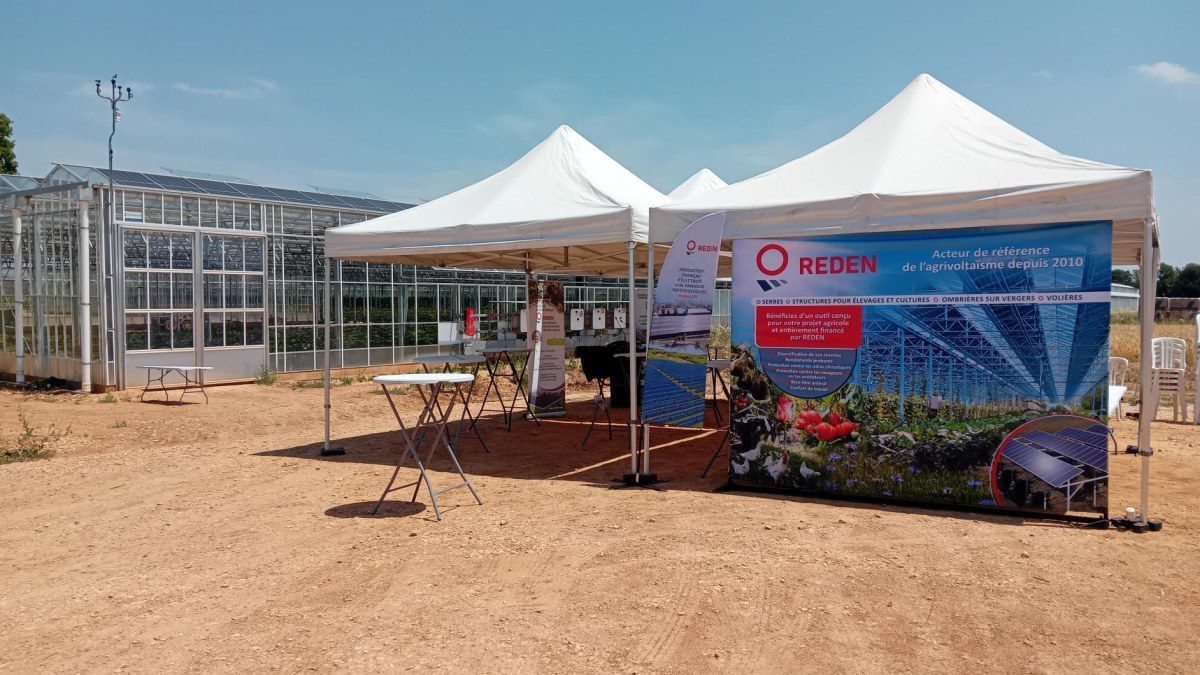 Inauguration de la serre agrivoltaïque de l'exploitation Spalemi, dans le Var (Reden)