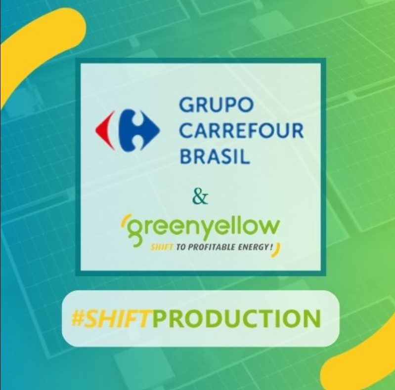 Centrale solaire en toiture d'un magasin Carrefour au Brésil (GreenYellow)