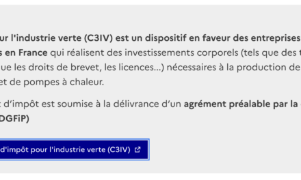 Industrie verte : le crédit d’impôt aux investissements est prolongé de trois ans