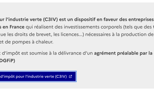 Industrie verte : le crédit d’impôt aux investissements est prolongé de trois ans