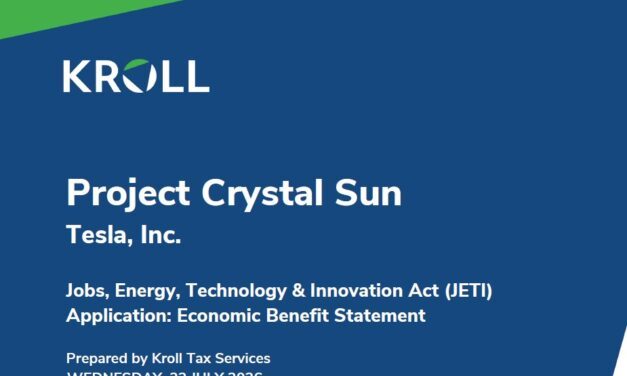 Tesla conditionne un projet d&rsquo;usine de cellules solaires au Texas à un avantage fiscal de dix ans