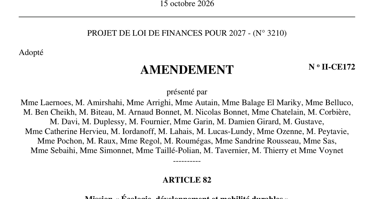 Contrats S21 : la commission des finances vote à son tour la suppression de l&rsquo;article 82 du budget 2027