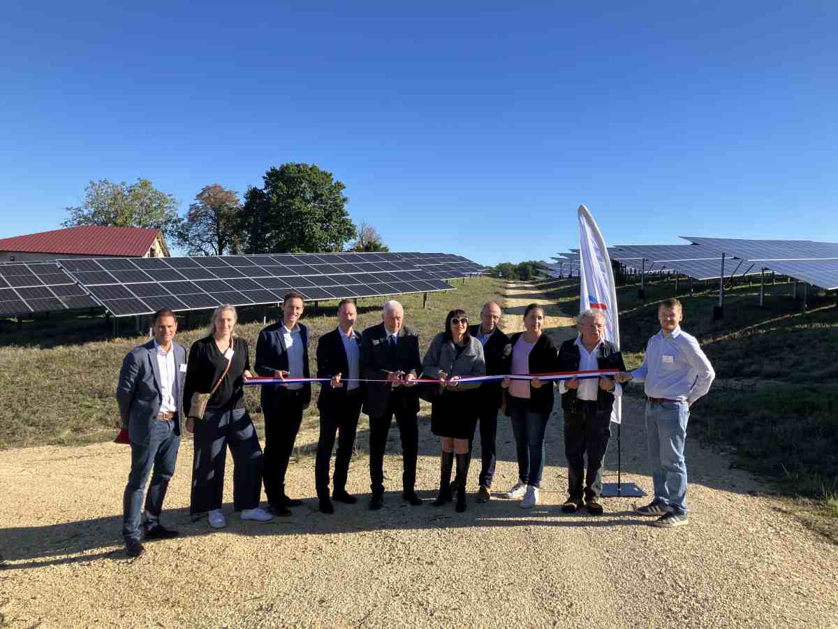 Inauguration de la centrale solaire TotalEnergies de Tombebœuf