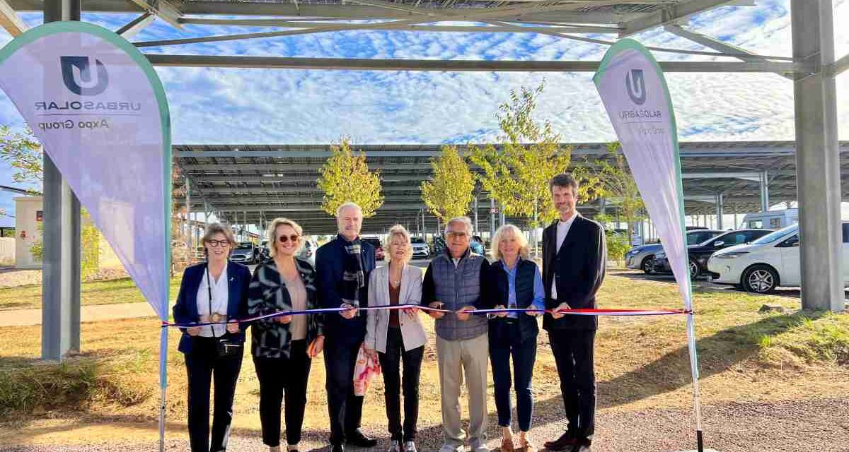 Urbasolar inaugure 3,5 MWc d&rsquo;ombrières solaires sur le parking du parc animalier Parrot World